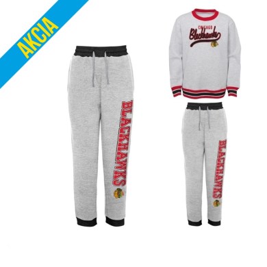 NHL, tepláky, skilled, enforcer, fleece, pant, chicago, blackhawks, detské, junior